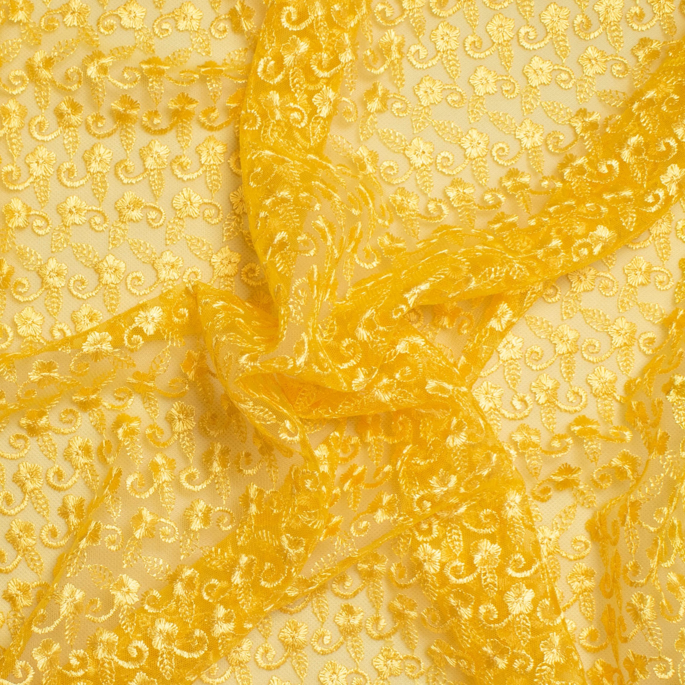 Embroidered Lace SF-01612 Yellow