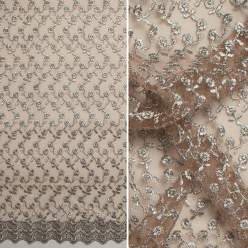 Embroidered Lace SF-0657 Brown