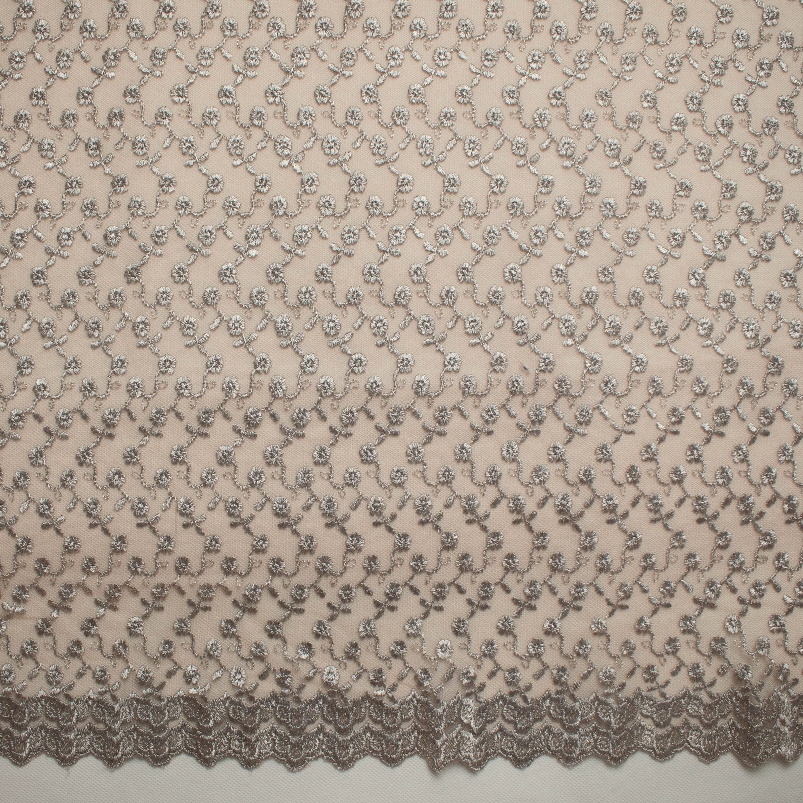 Embroidered Lace SF-0657 Brown