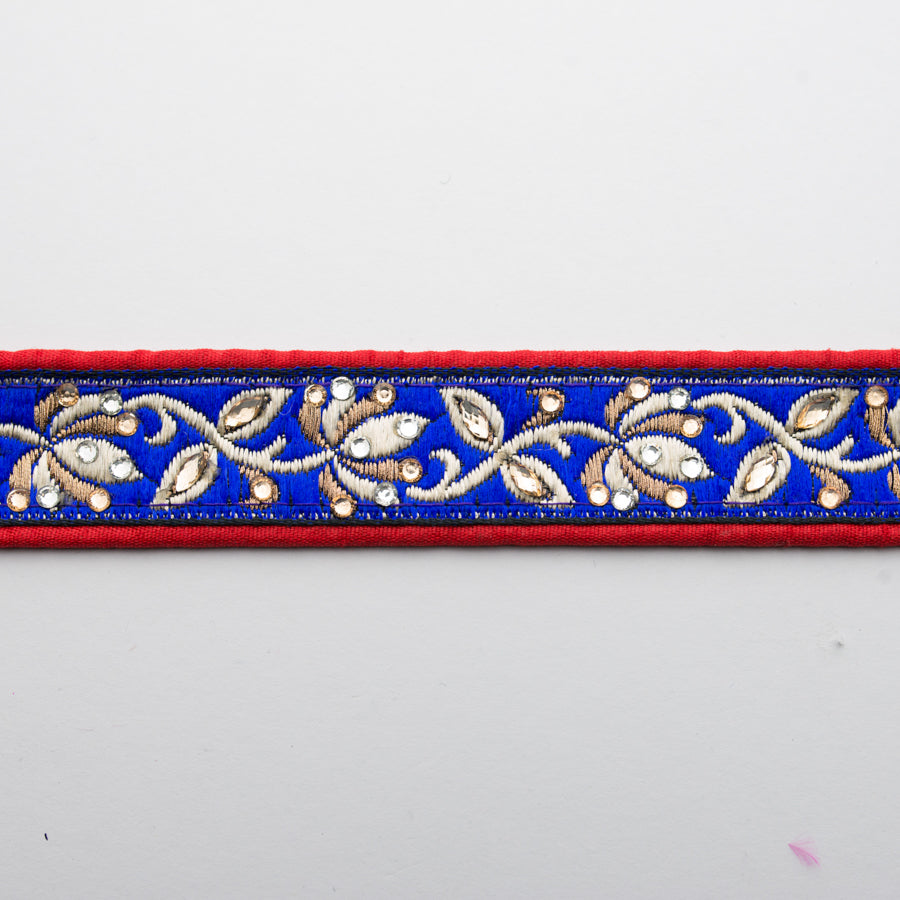Embroidered Fancy Floral Ribbon-2.5cm