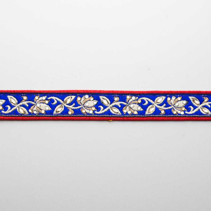 Embroidered Fancy Floral Ribbon-2.5cm