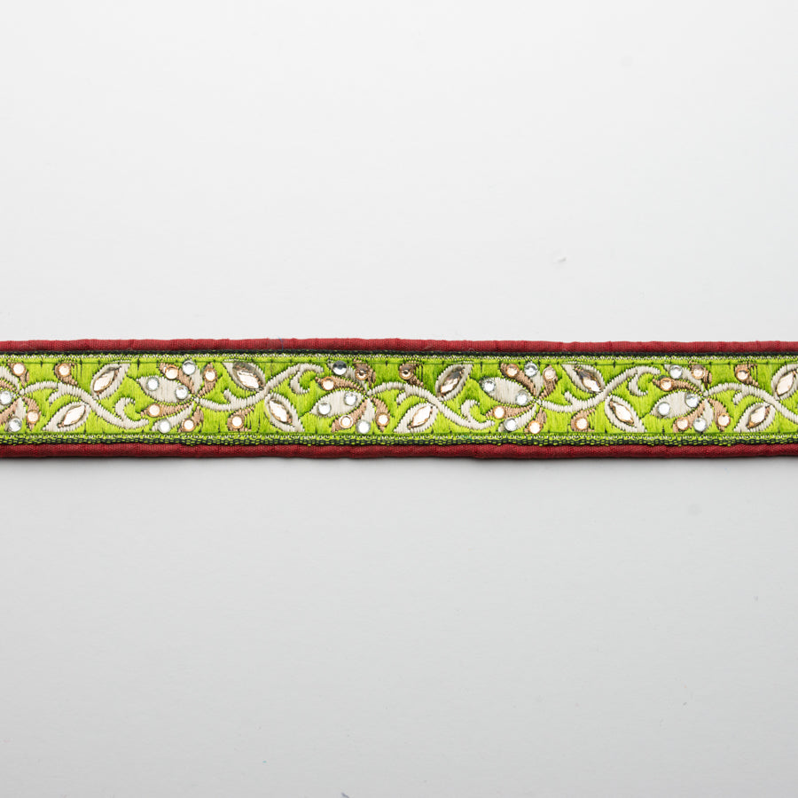 Embroidered Fancy Floral Ribbon-2.5cm