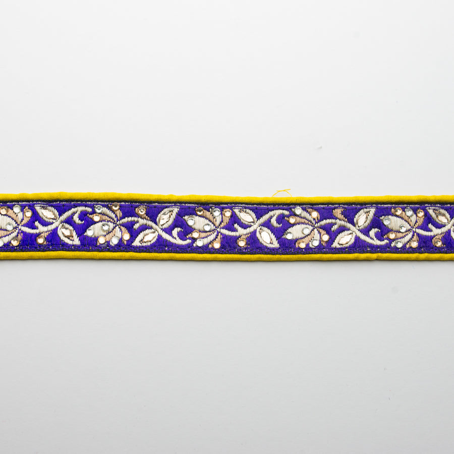 Embroidered Fancy Floral Ribbon-2.5cm