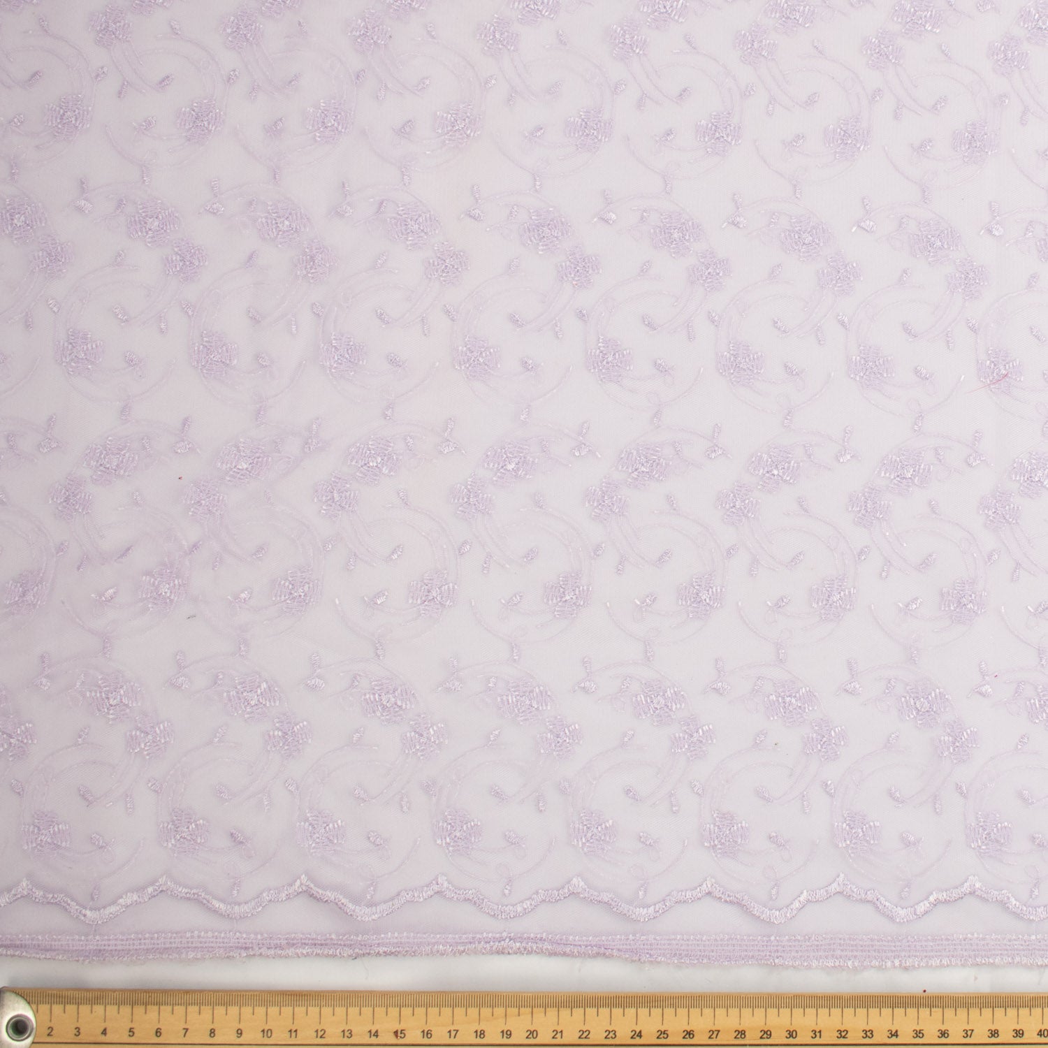 Embroidered Lace Lilac Floral