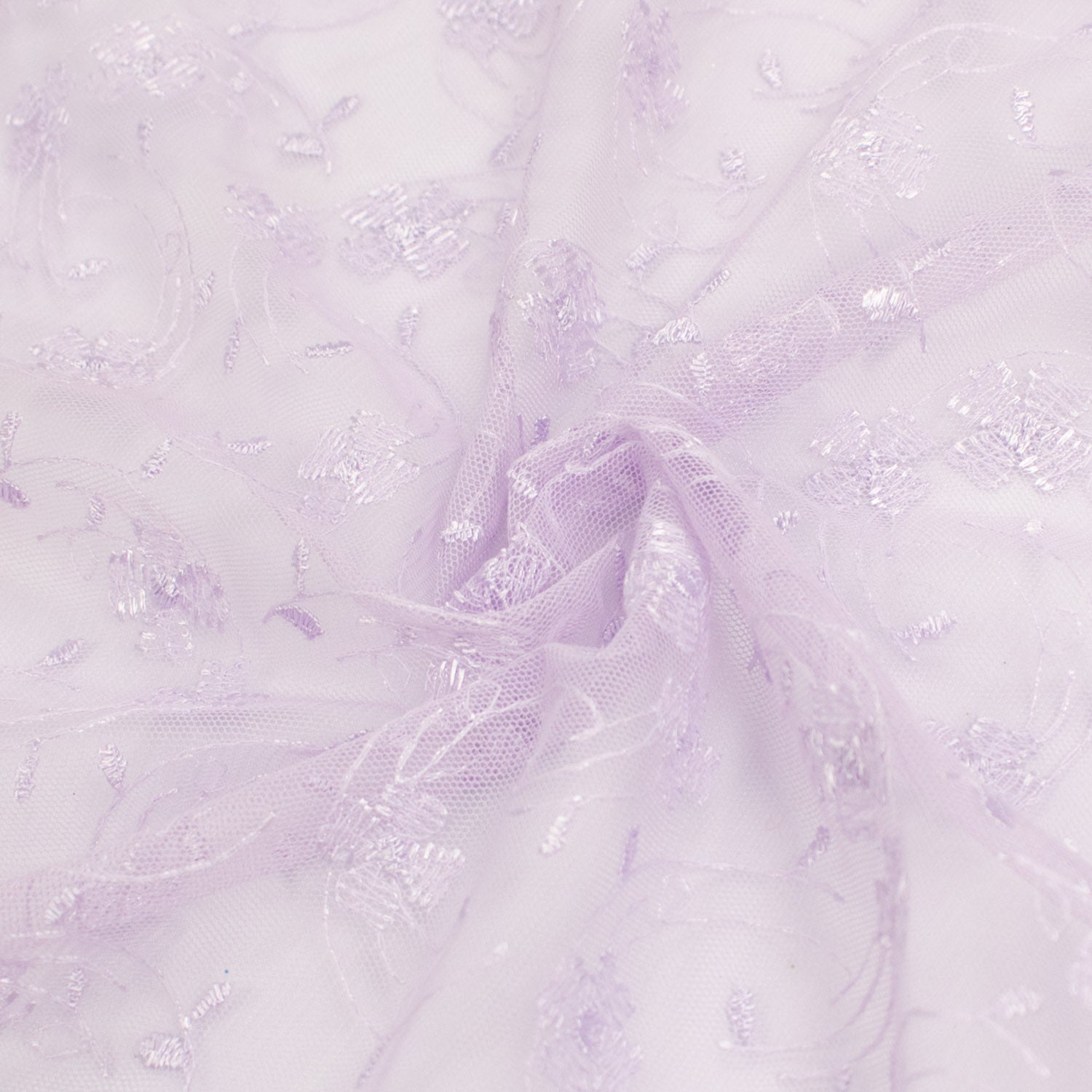 Embroidered Lace Lilac Floral