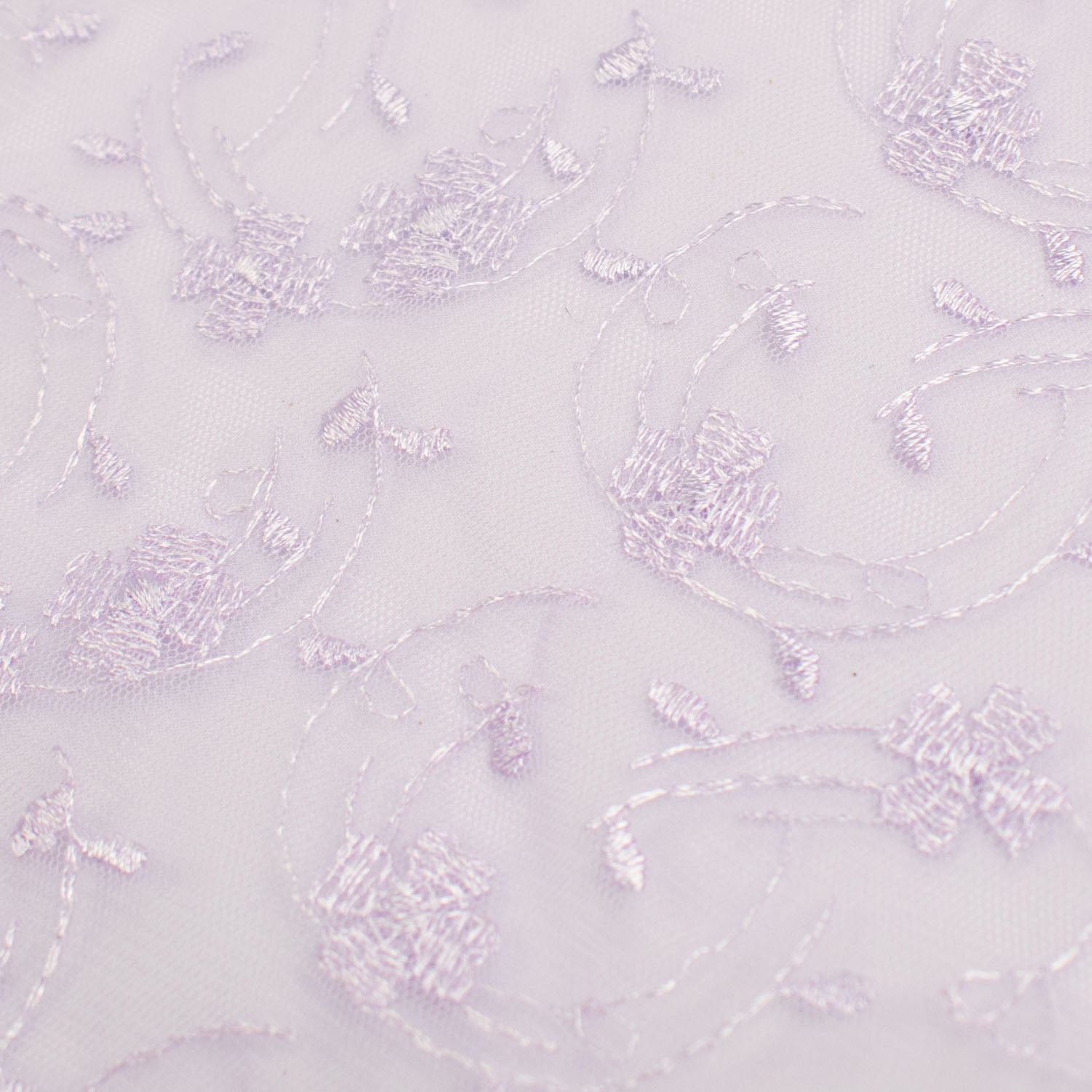 Embroidered Lace Lilac Floral