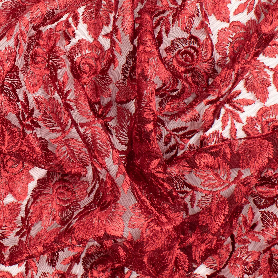 Embroidered Lace BF-2749 S scarlet