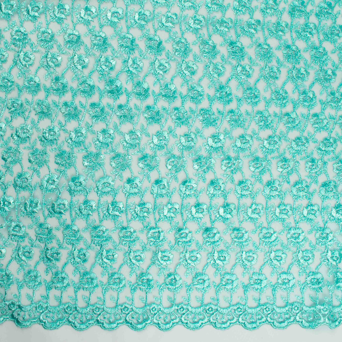 Embroidered Lace SF-2714 Turquoise