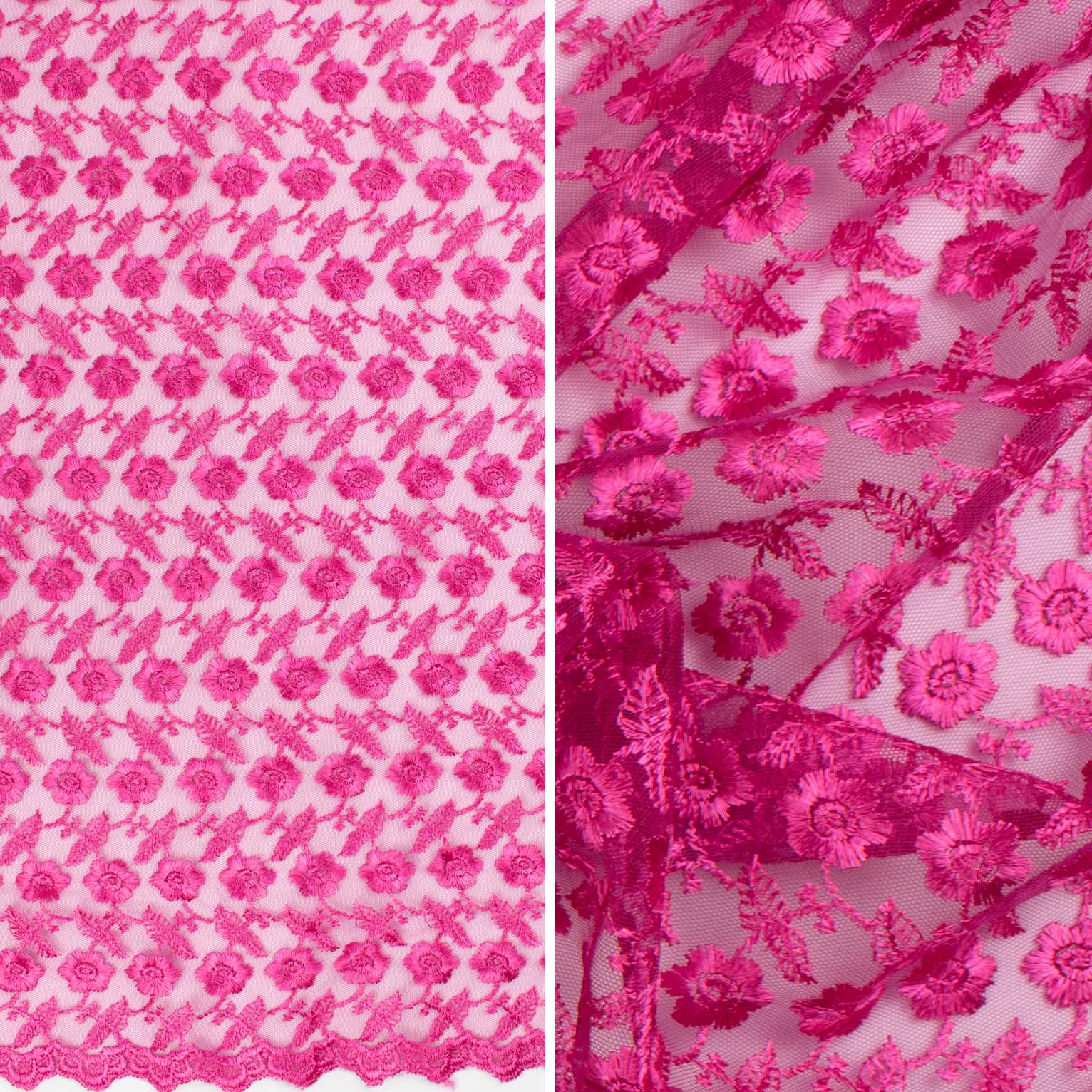 Embroidered Lace SF-2722 Pink