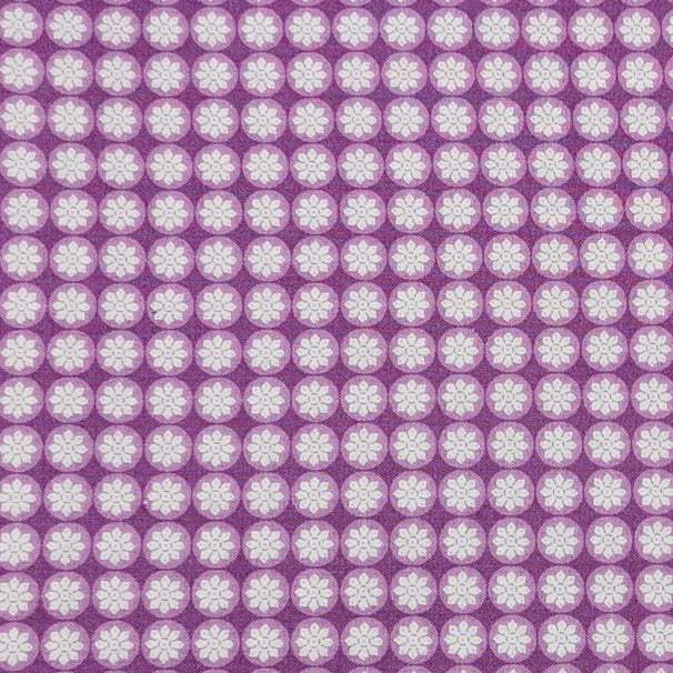 Fabric Editions Purple Floral Dots Cotton Prints