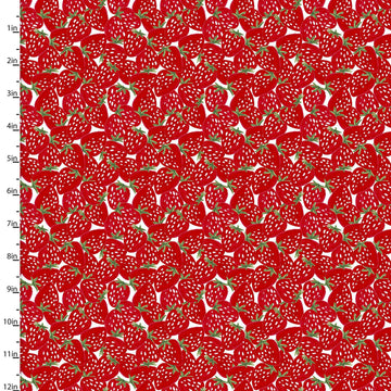 Fabric Editions Farm Fresh Red Strawberry Cotton Prints