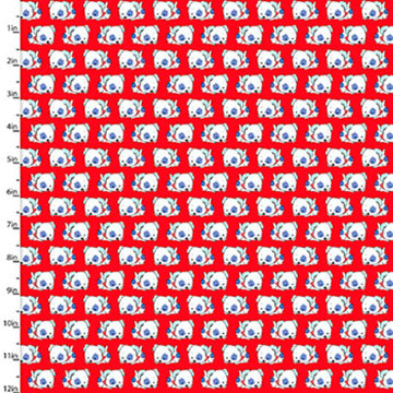 Fabric Editions Dog Day Red Spot the Dog Cotton Prints