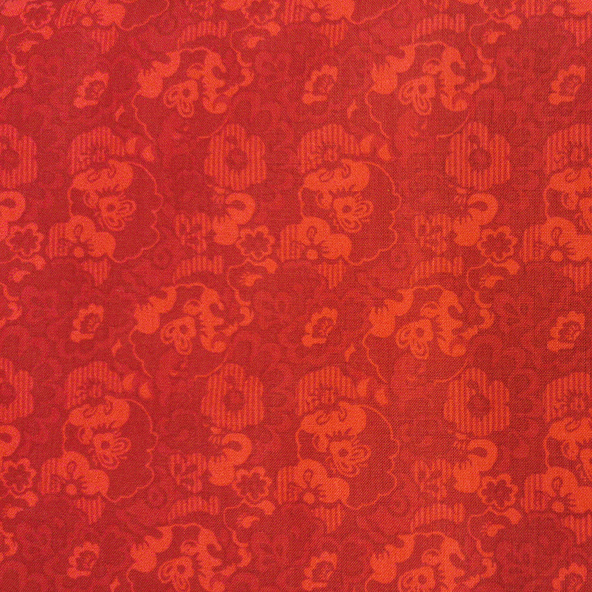 Fabric Editions Red Floral Cotton Prints