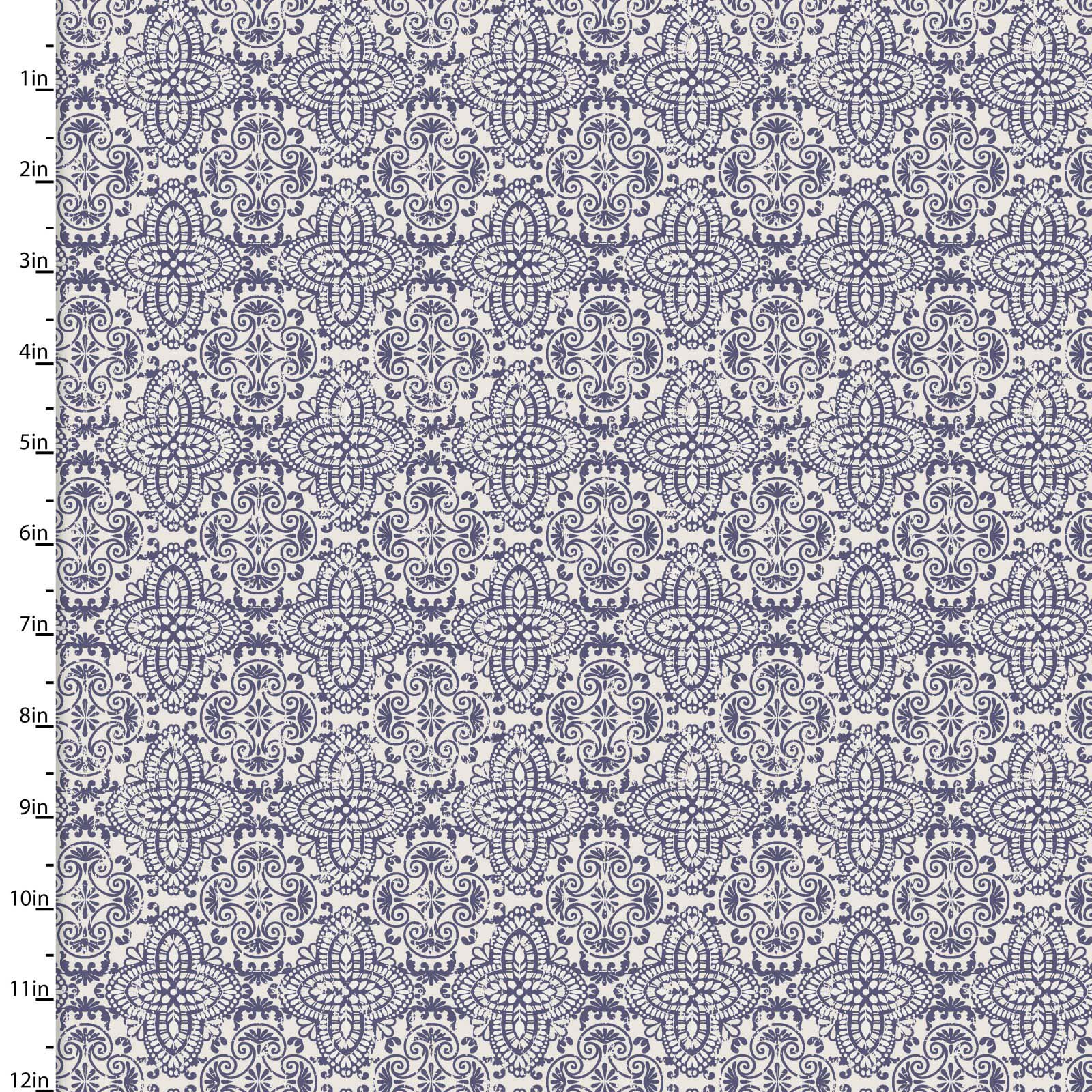 Fabric Editions Quentin Floral on Cream Cotton Prints