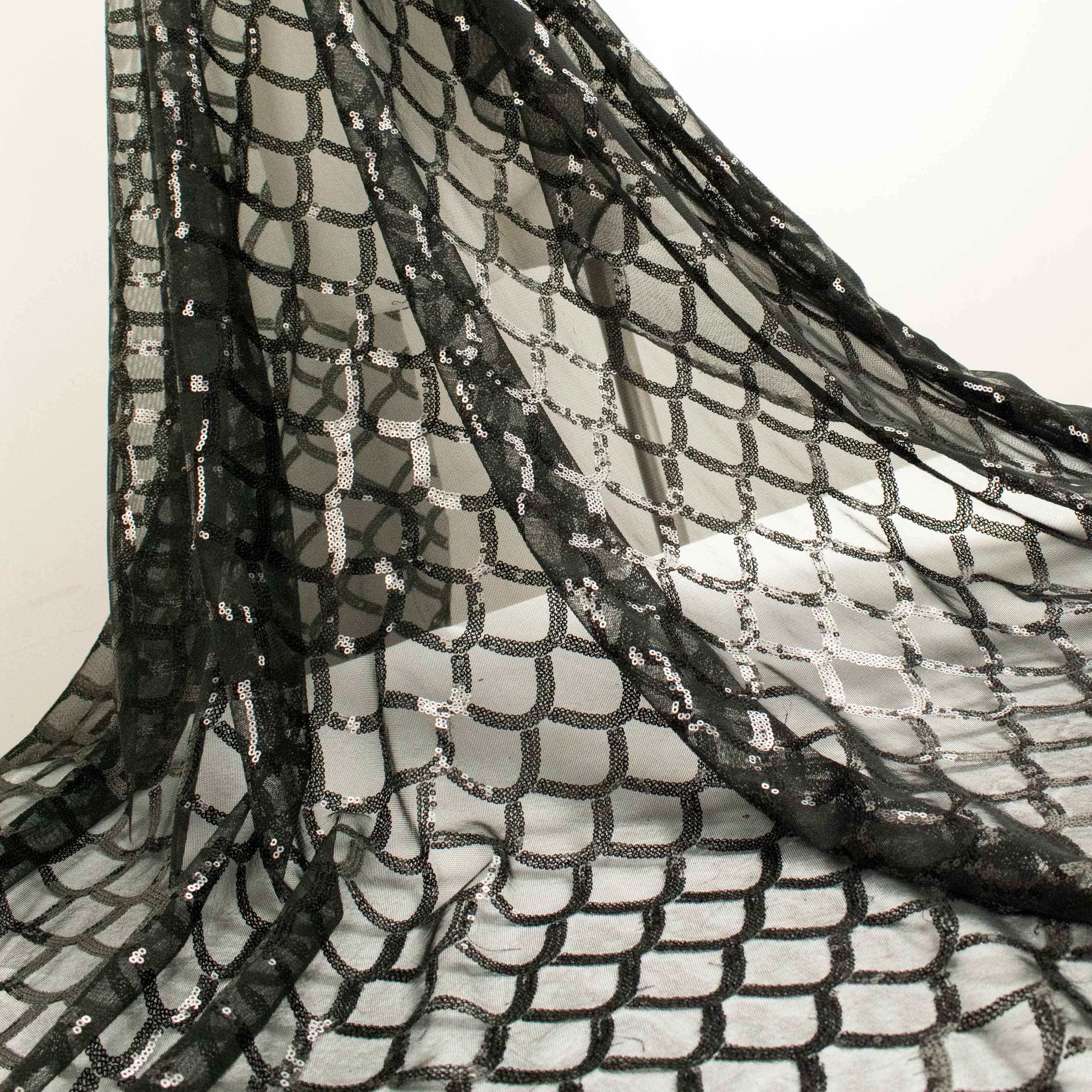 Sequin Mesh Lace Design-29