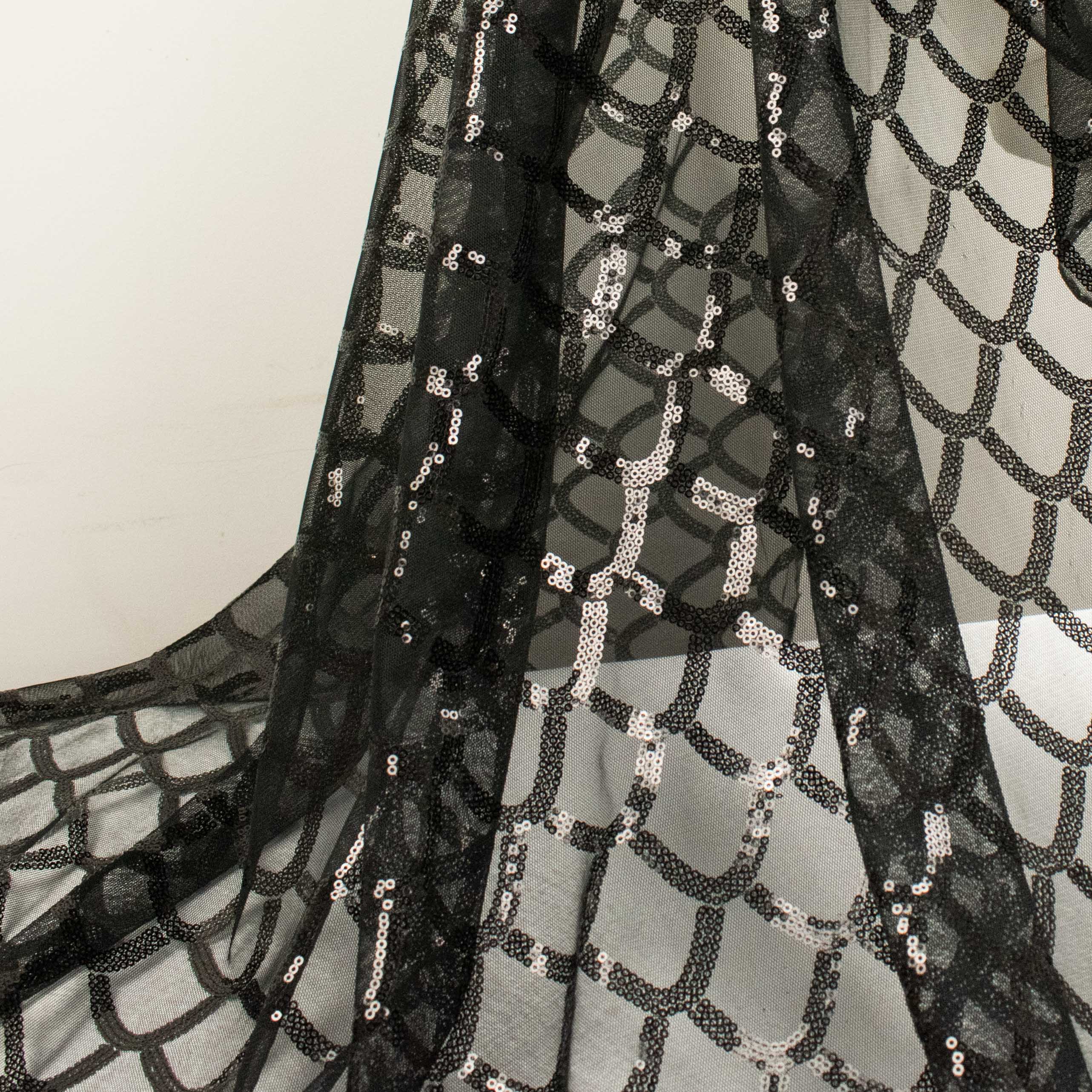 Sequin Mesh Lace Design-29