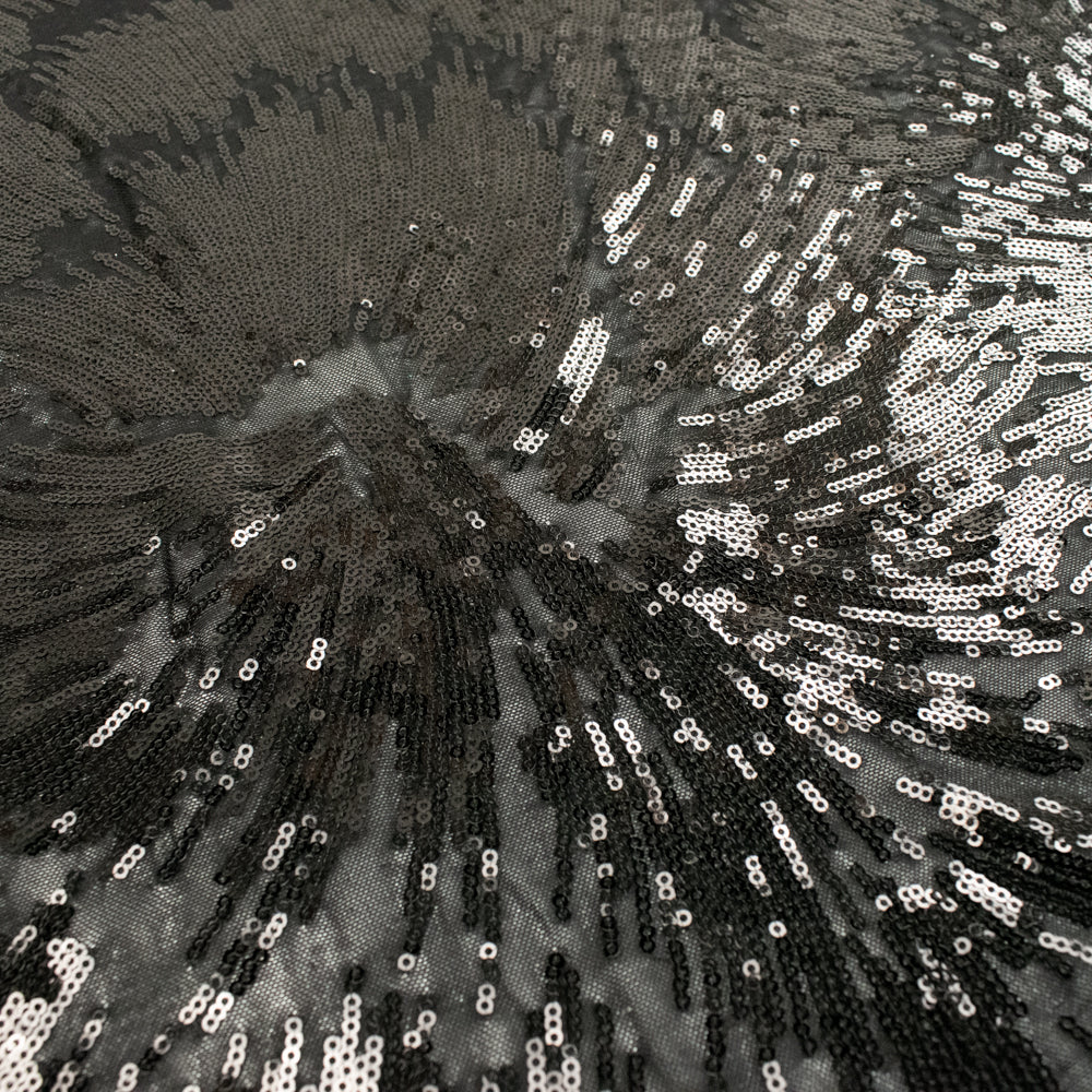 Sequin Stretch Mesh Lace Design-40