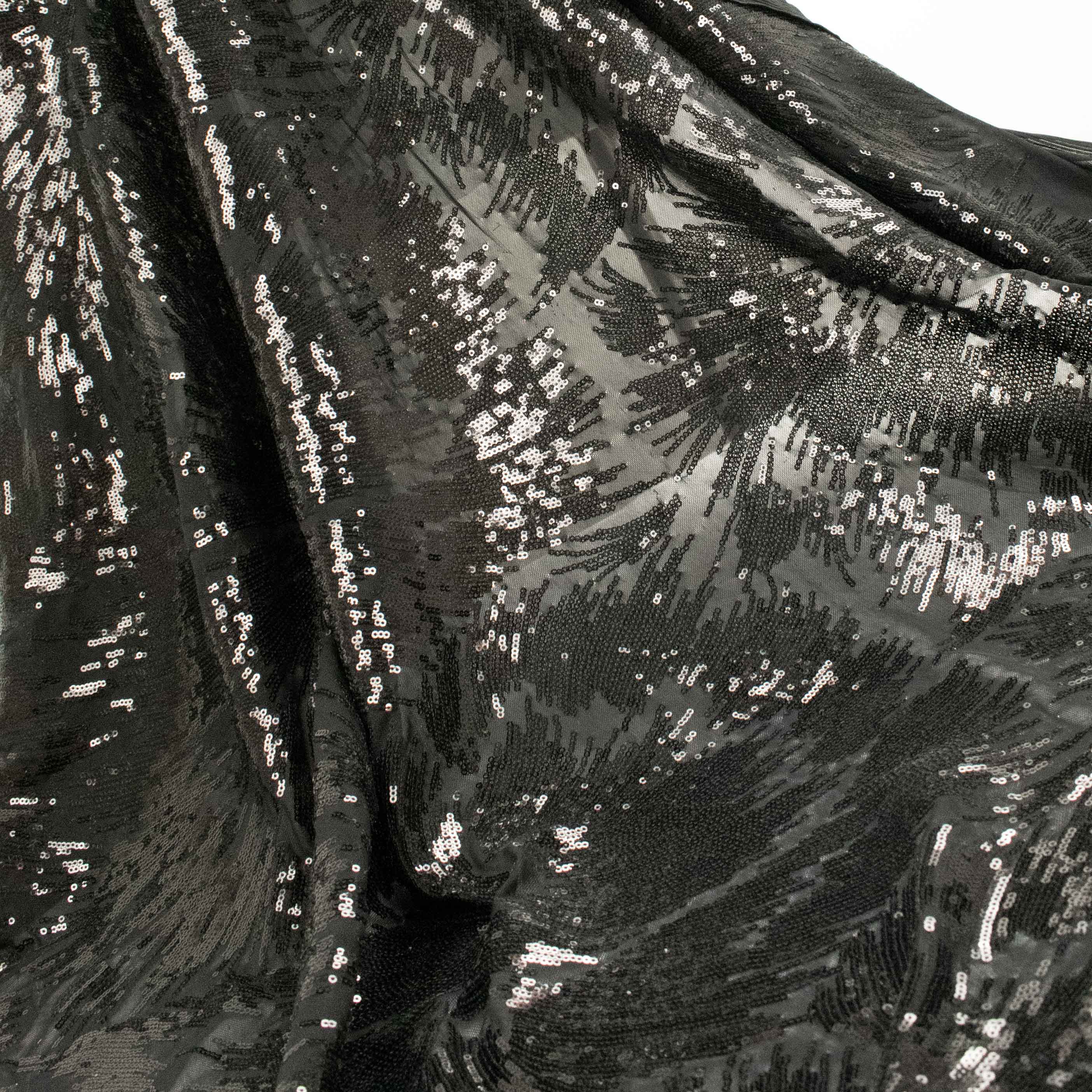 Sequin Stretch Mesh Lace Design-40