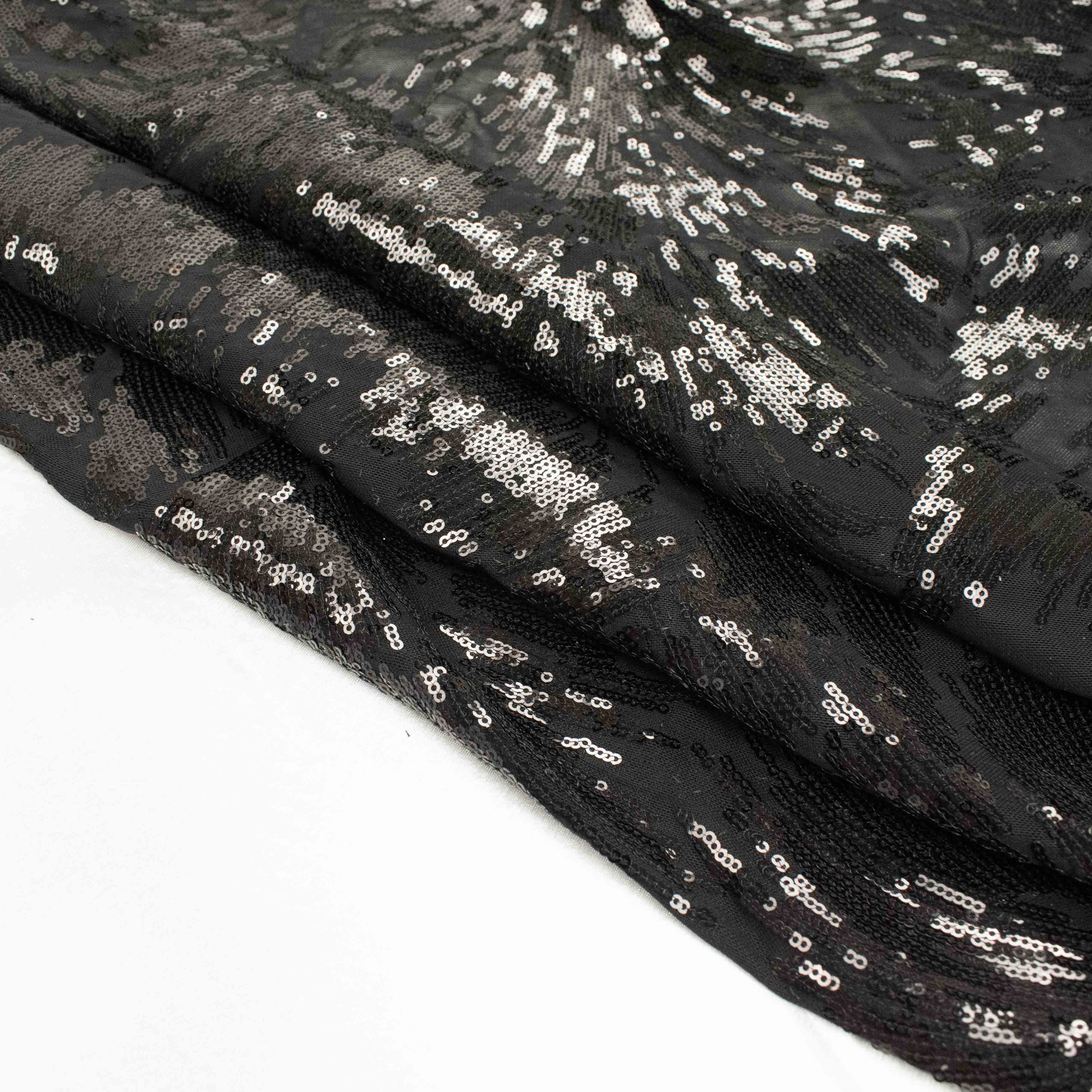 Sequin Stretch Mesh Lace Design-40