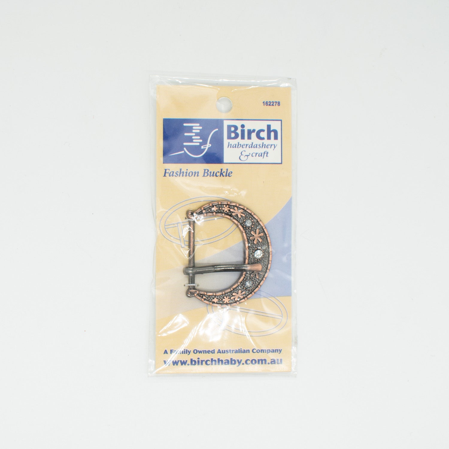 Birch Metal Belt Fashion Buckle Red Brass 30mmX40mm