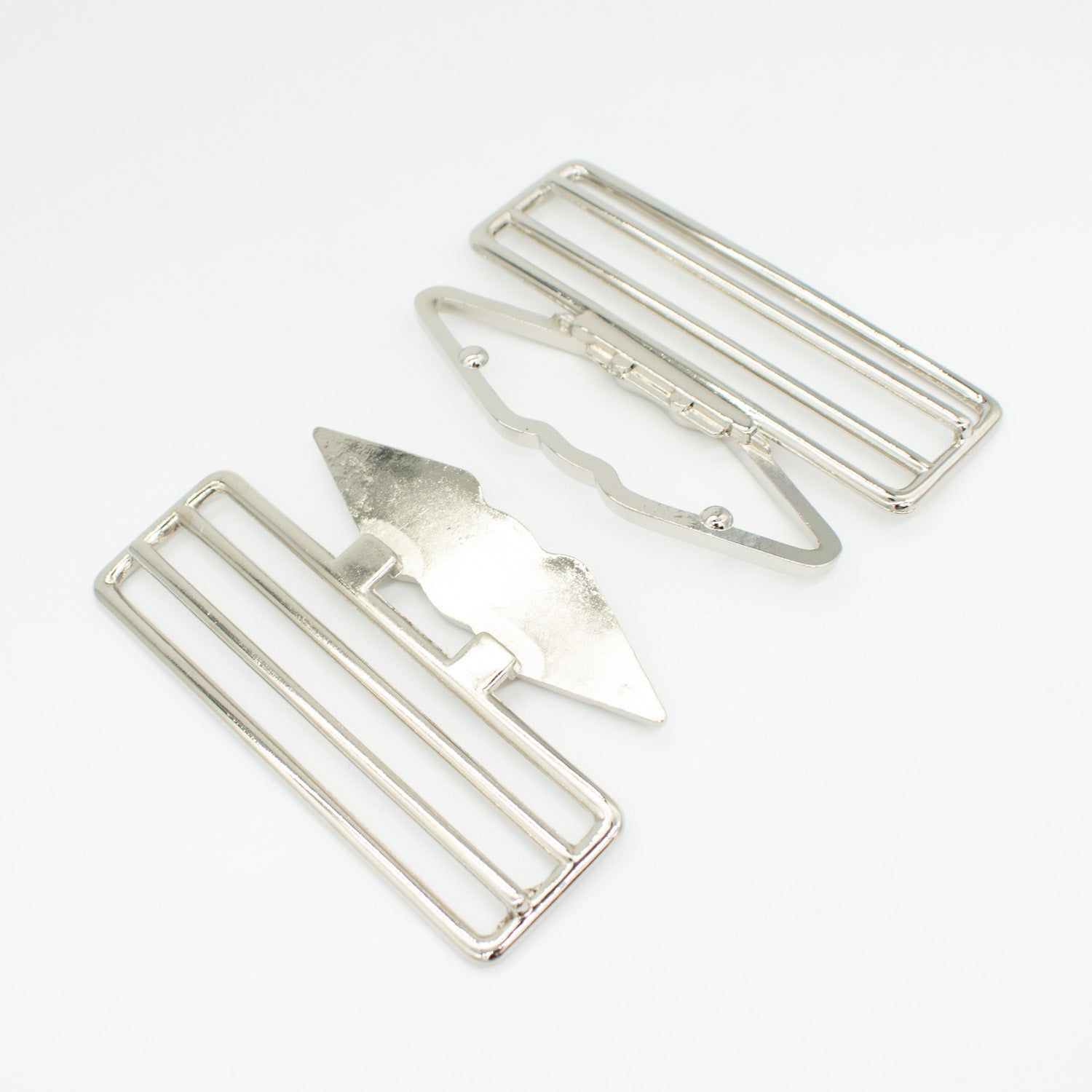 Birch Metal Silver Decor Fashion Buckle Design-7