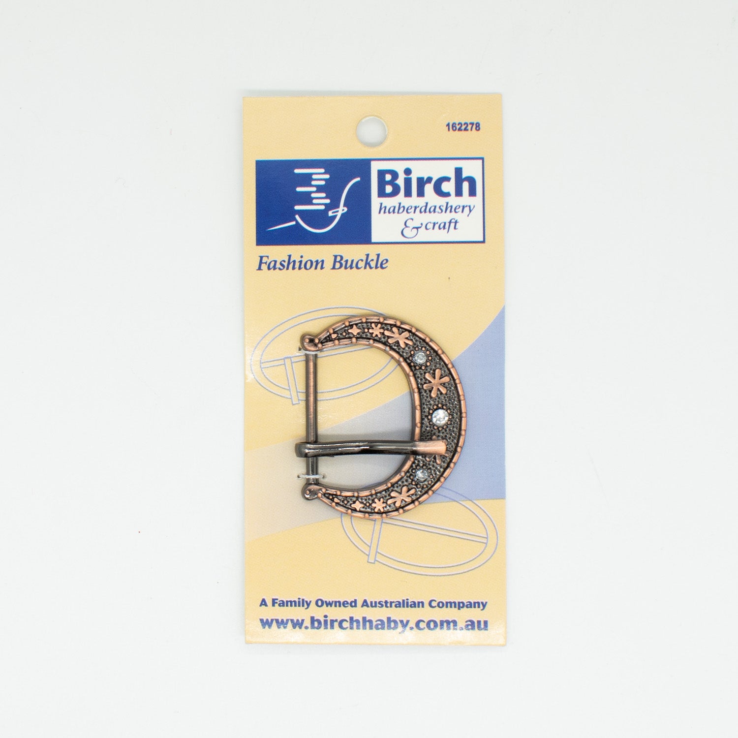 Birch Metal Belt Fashion Buckle Red Brass 30mmX40mm