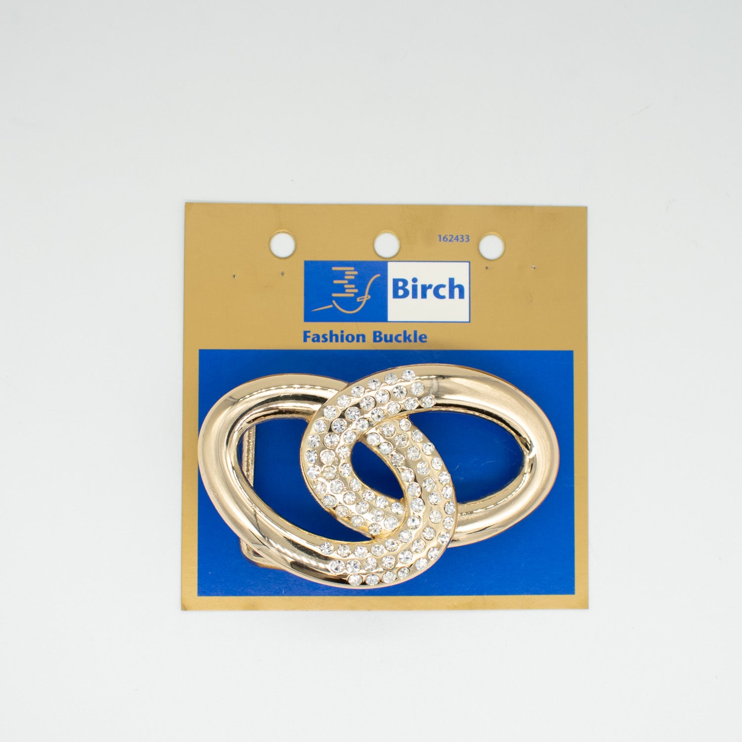 Birch Metal & Diamante Decor Fashion Buckle Design-4