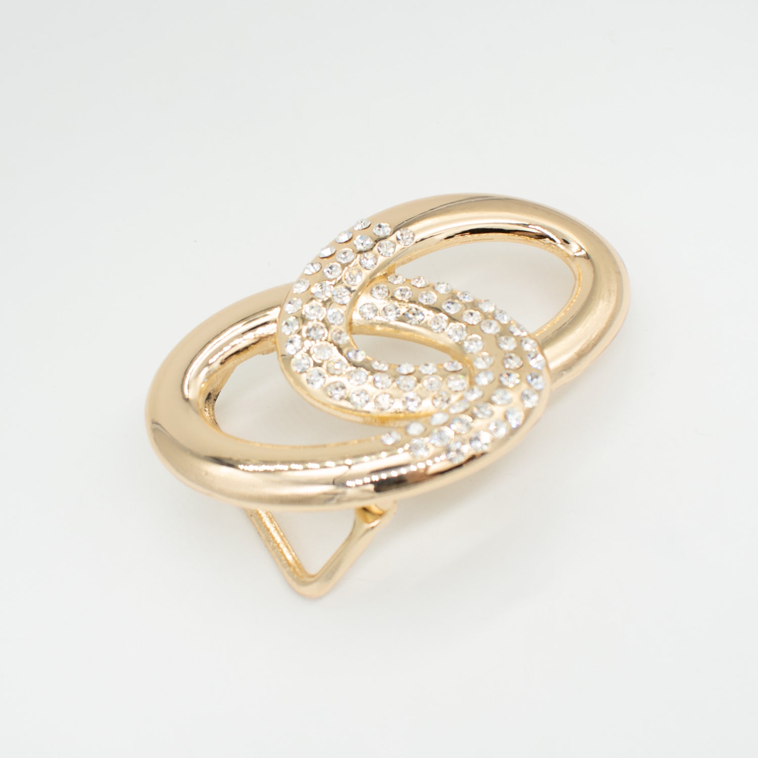 Birch Metal & Diamante Decor Fashion Buckle Design-4