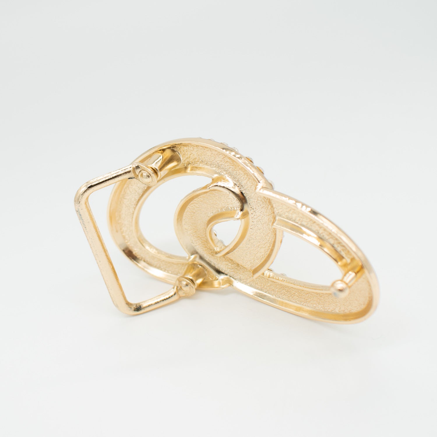 Birch Metal & Diamante Decor Fashion Buckle Design-4