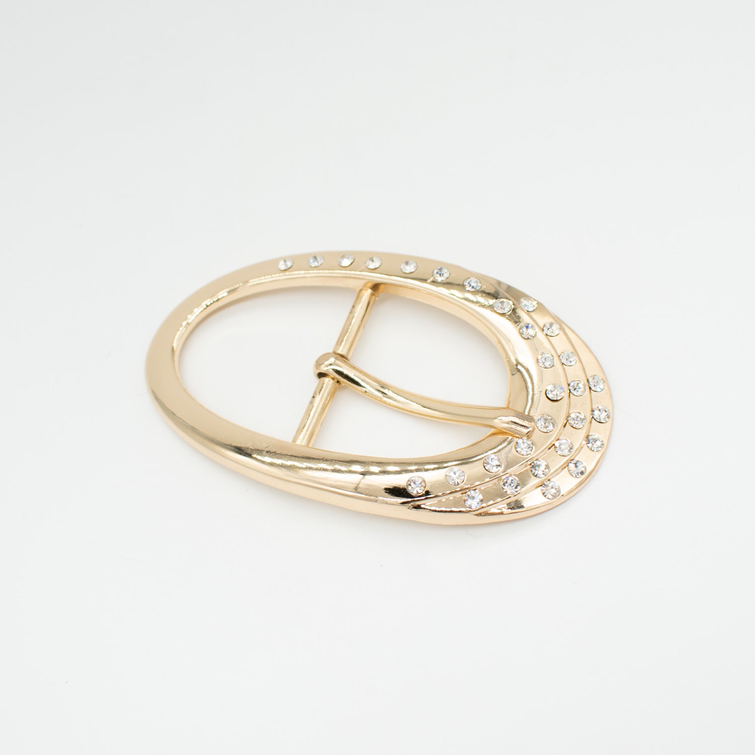 Birch Metal & Diamante Decor Fashion Buckle Design-3