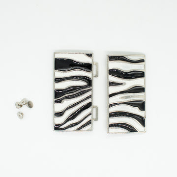 Birch Metal Decor Fashion Buckle Design-9 Zebra