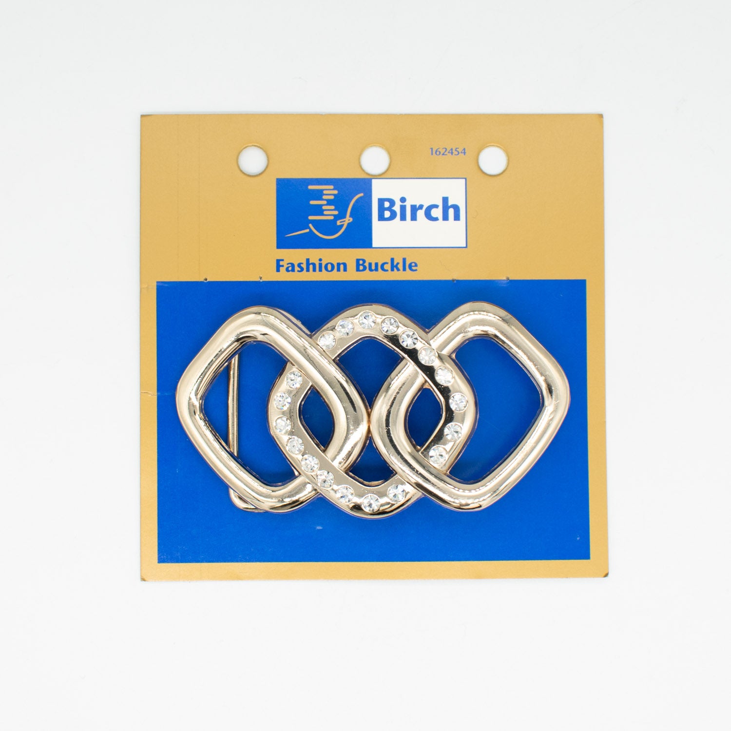 Birch Metal & Diamante Decor Fashion Buckle Design-5