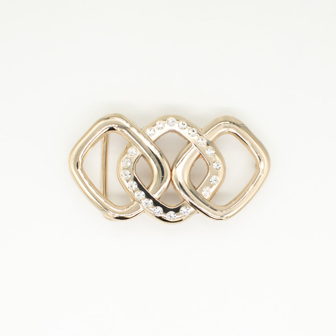 Birch Metal & Diamante Decor Fashion Buckle Design-5