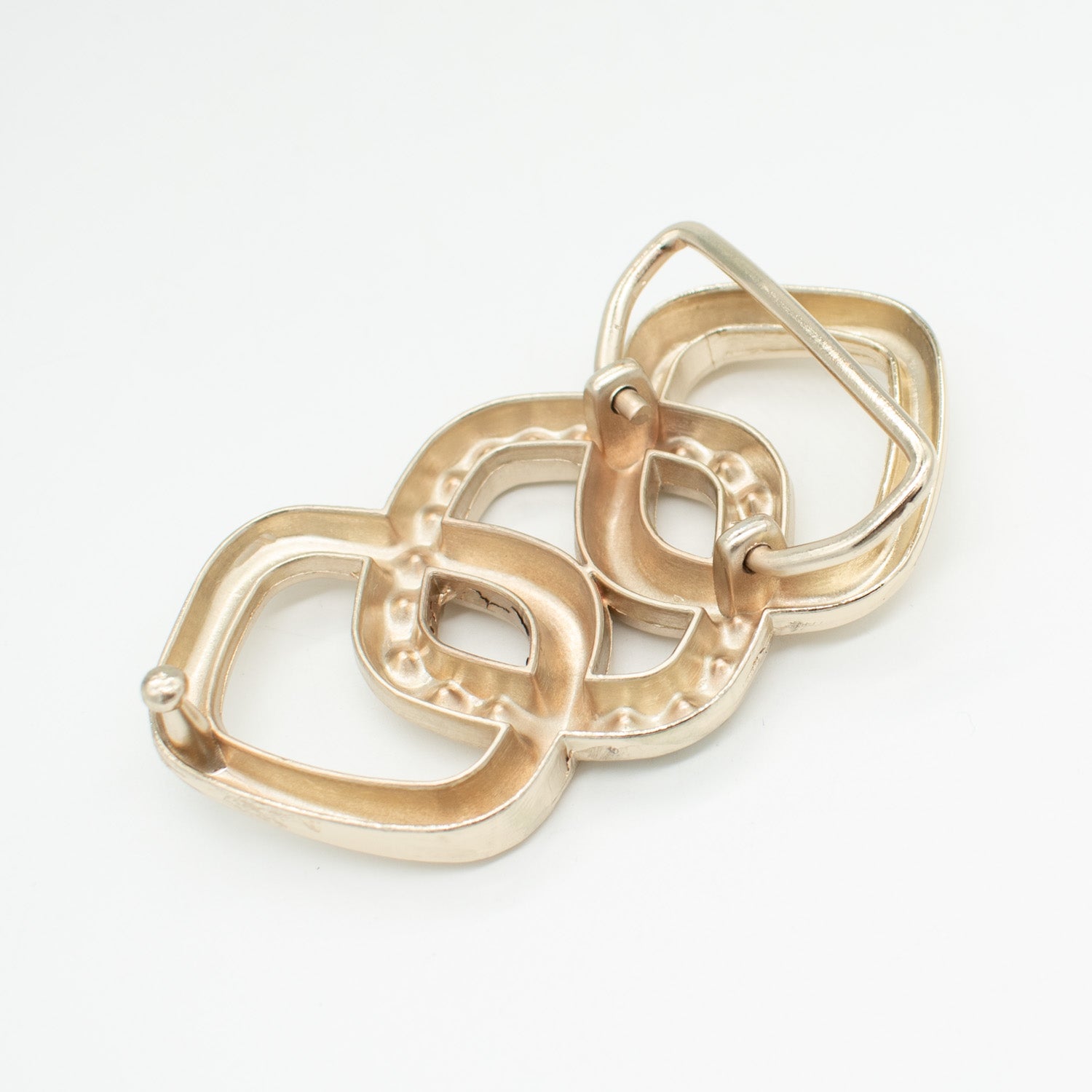 Birch Metal & Diamante Decor Fashion Buckle Design-5