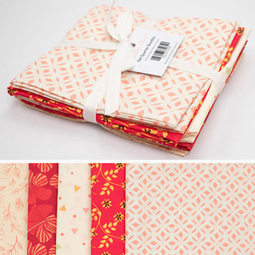 Printed Fat Quarter Bundles Red Series-Flower 03