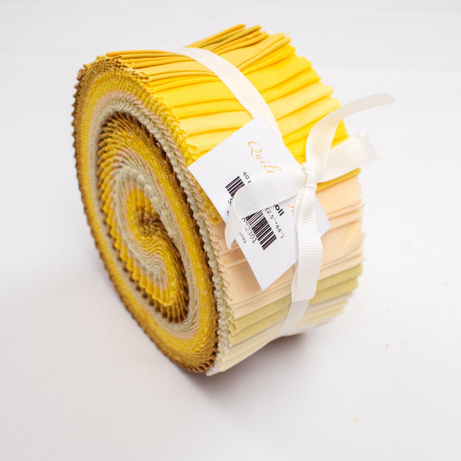 Solid Colour Jelly Rolls 40 pieces Set Col-Yellow