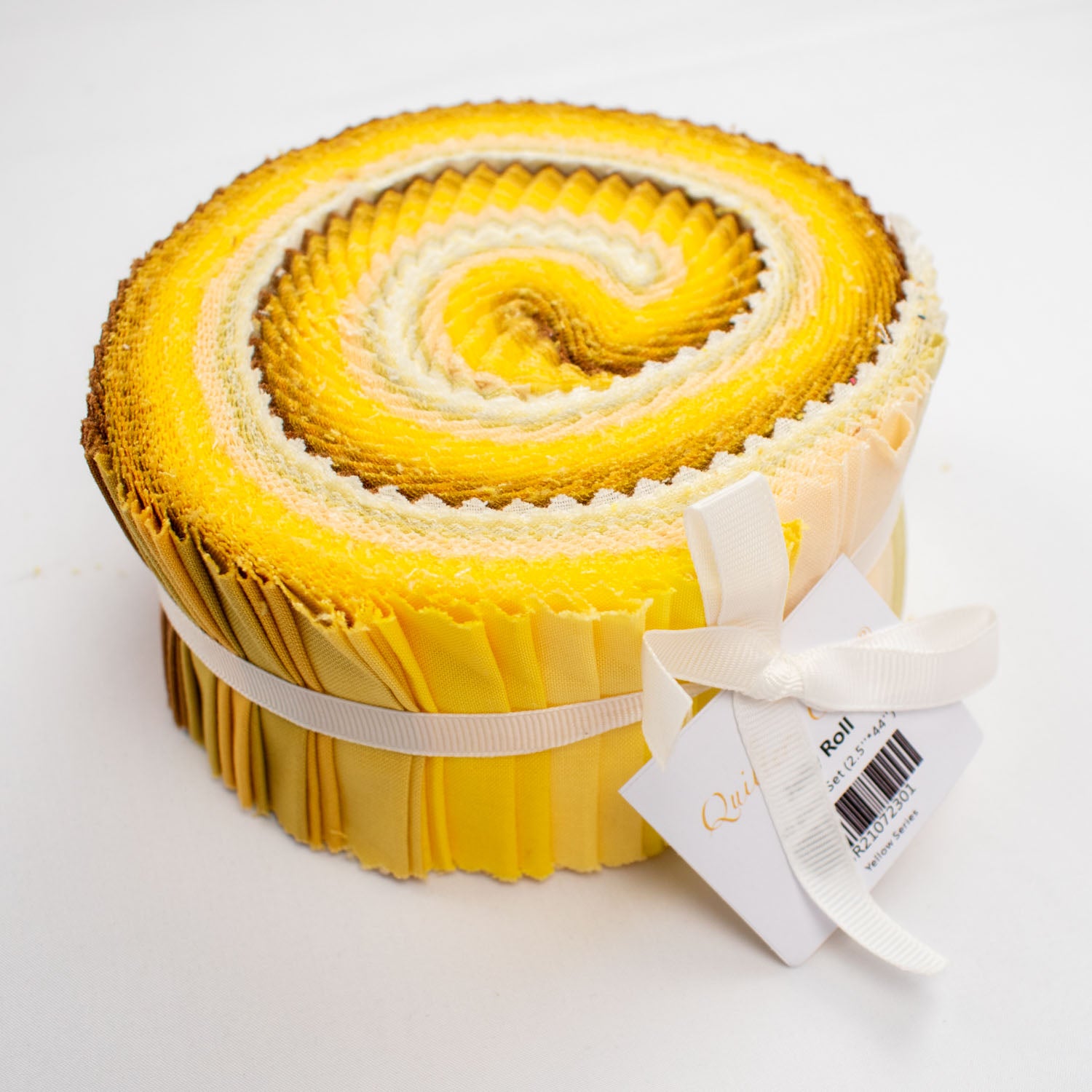 Solid Colour Jelly Rolls 40 pieces Set Col-Yellow
