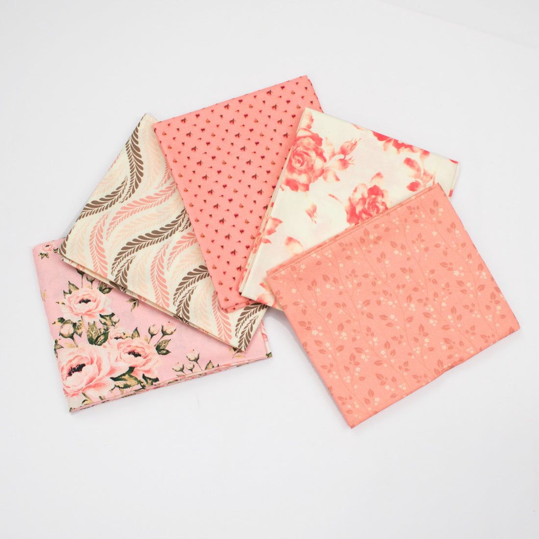 Printed Fat Quarter Bundles Red Series-Flower 01