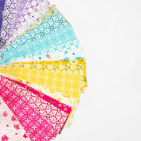 Printed Jelly Rolls 20 pieces Set Design-Spring Blooms Series