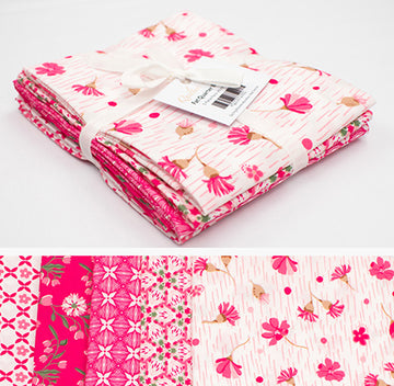 Printed Fat Quarter Bundles Spring Blooms Series-Red