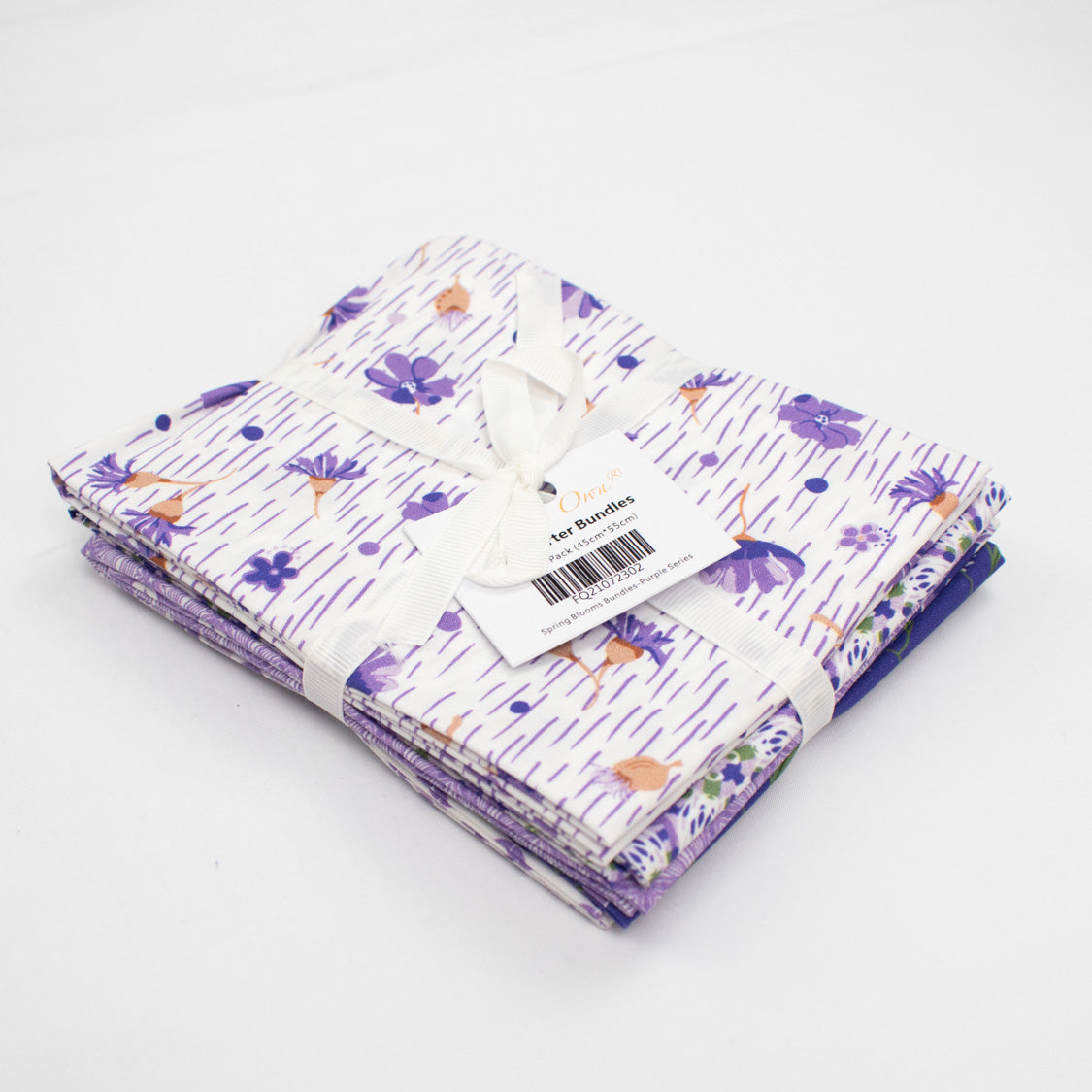Printed Fat Quarter Bundles Spring Blooms Series-Purple