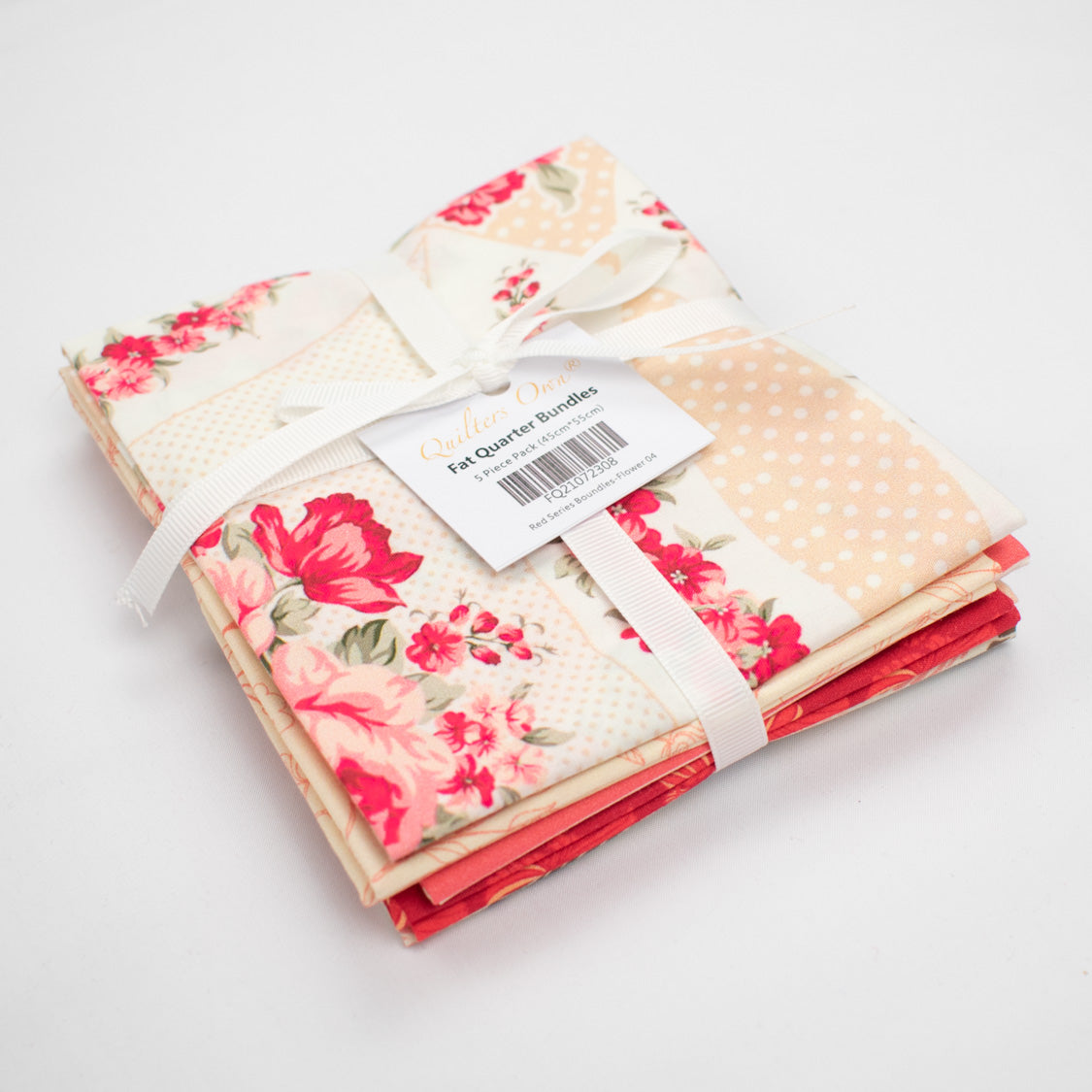 Printed Fat Quarter Bundles Red Series-Flower 04
