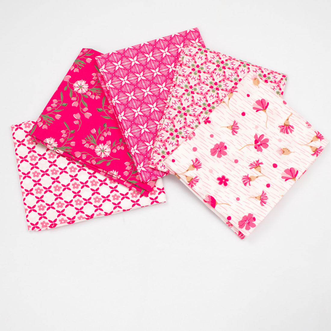 Printed Fat Quarter Bundles Spring Blooms Series-Red