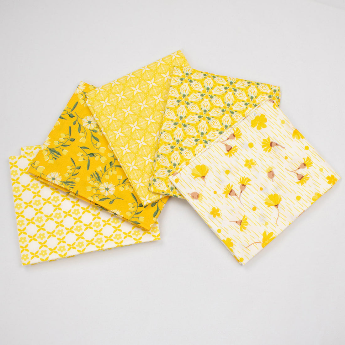 Printed Fat Quarter Bundles Spring Blooms Series-Yellow