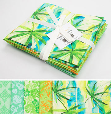 Printed Fat Quarter Bundles Hawaii Style Series-Green