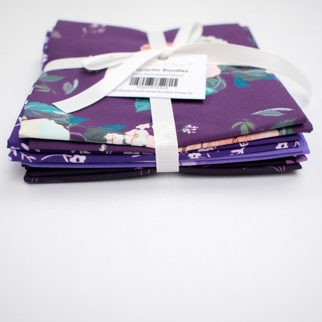 Printed Fat Quarter Bundles Old World Purple Series-Flower 01