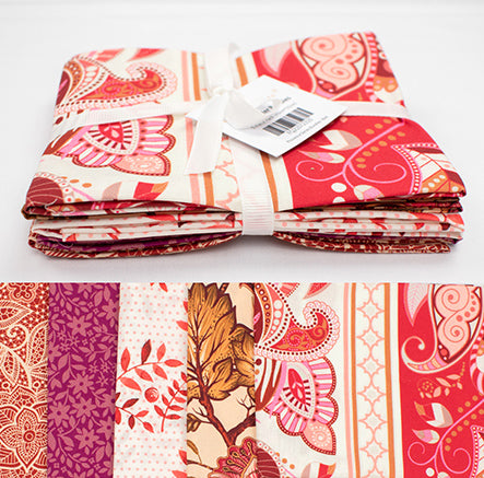 Printed Fat Quarter Bundles Provence Series-Red