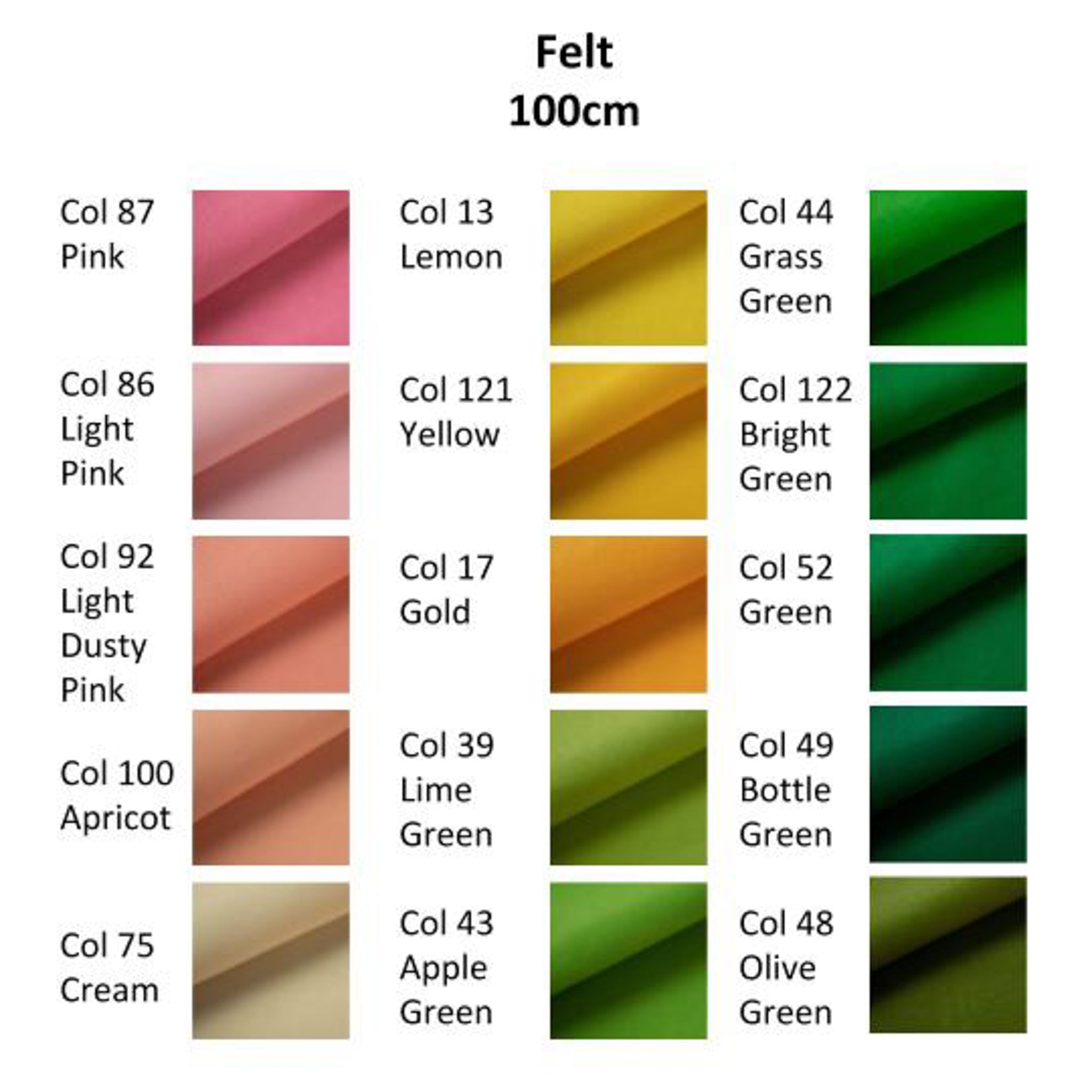 10M Roll Felt (100CM)