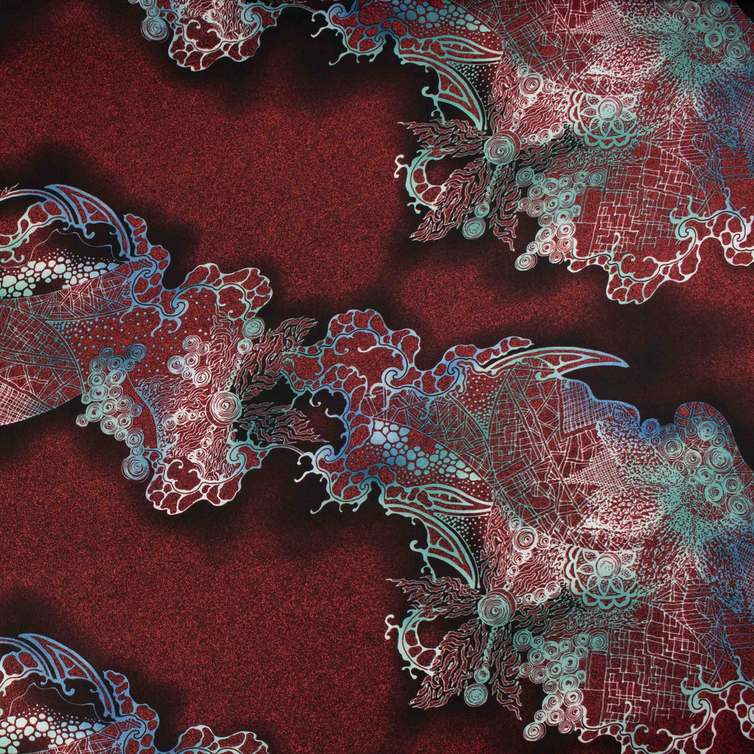 Fine Satin Prints Design-659 Abstract Wine