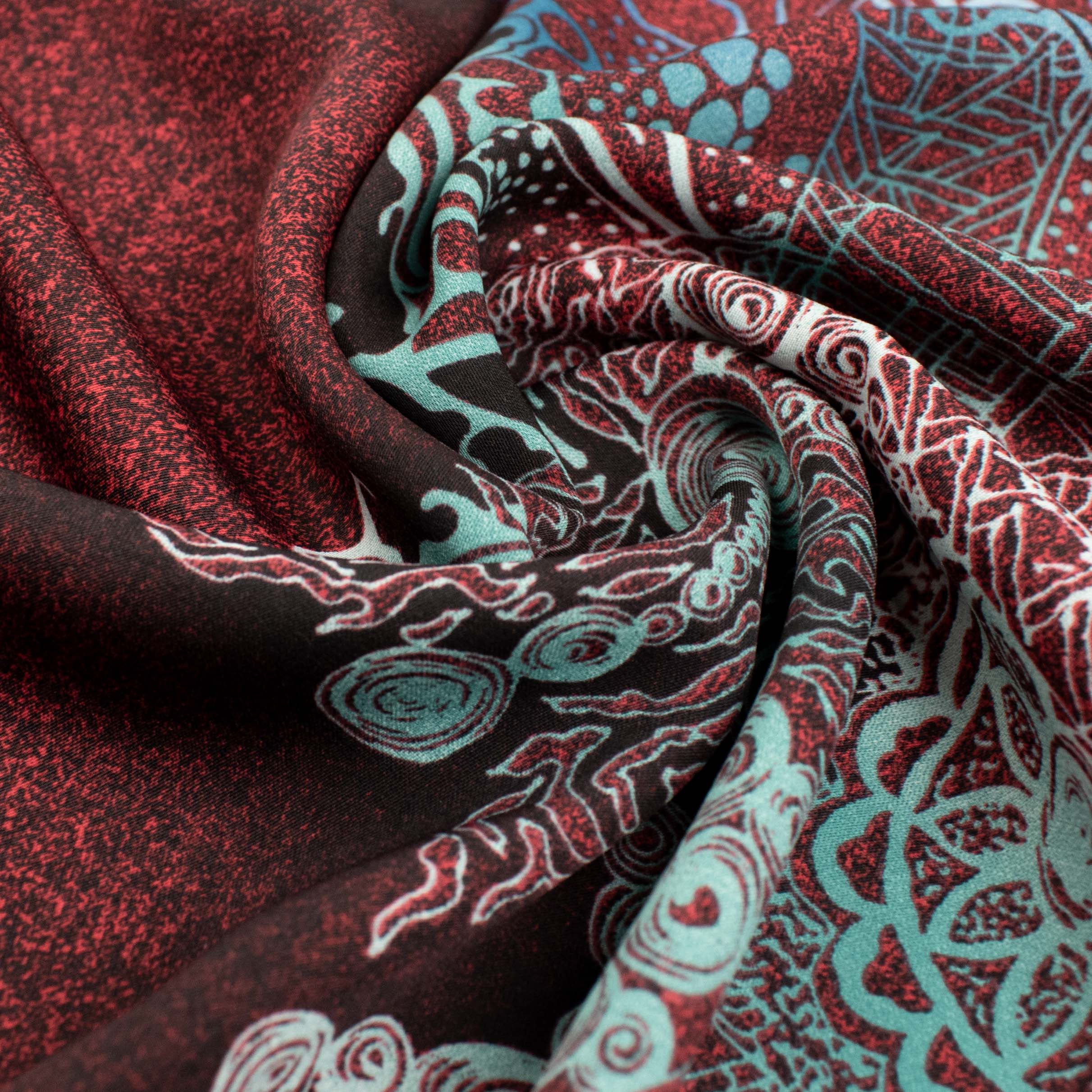 Fine Satin Prints Design-659 Abstract Wine